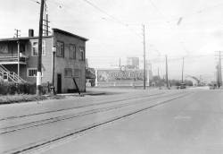 pasttensevancouver:  East Hastings at Clark Drive, 1932 Source: