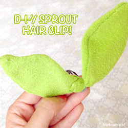 b1a4roadtrip-sf:  DIY Sprout Hair clip Day 21 (aka 29 Days Until)