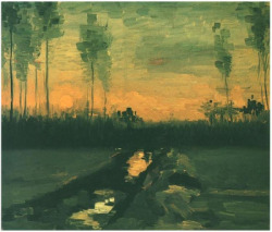 goodreadss: landscape at dusk, van gogh   Vincent van Gogh, The