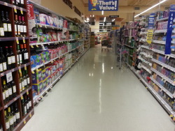 This aisle is either telling a story or giving an example of