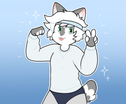 qtipps:  Haha hey !! It’s time for a workout !! (They/Them)Inspired