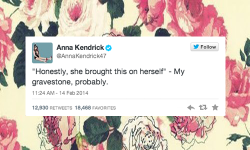 annakendrickvevo:  Anna Kendrick Birthday Countdown » Day Two: