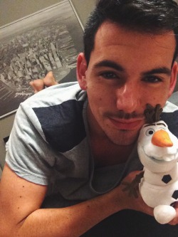 tonightskid:  So I bought the cutest Olaf today… Working at