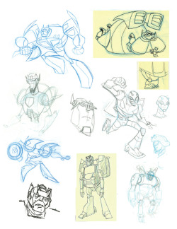 aeonmagnus:  Transformers Animated design sketches (from “Transformers