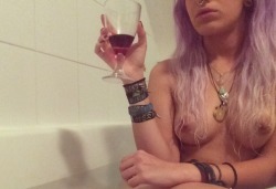 scratch-your-name-upon-my-lips:  Low quality pic and wine stained