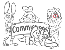 leadhooves:  Emergency Lineart Commissions Hey guys I’m opening