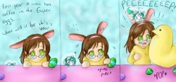 spectralpony:  Meep! Peeps! ♥ Happy Easter, everyone! ^0^
