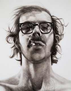 Self Portrait, Painting by Chuck Close 1967-68