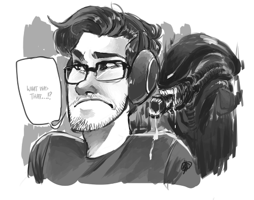 thwipped:  All i wanna do anymore is paint messily in bw haha god. Still streaming for a little bit longer here! 