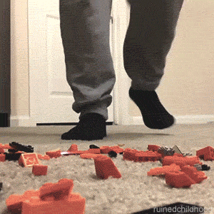 ruinedchildhood:  How it really feels when stepping on a Lego