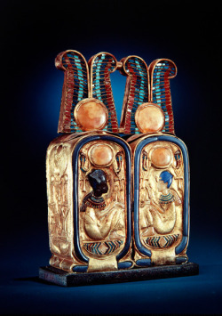 grandegyptianmuseum:    Double cartouche-shaped unguent container