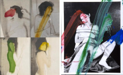 fette:  Left, polaroids by Robert Mapplethorpe, Patti Smith,