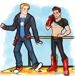 suppiedoodles: Dance off but Steve is getting distracted ( ͡°