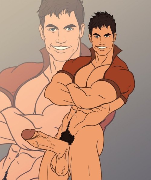 ArtÂ by #Dizniz. #yaoi #gaytoon #bara nsfw