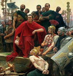 Vercingetorix Throws Down his Arms at the Feet of Julius Caesar.