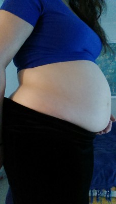 pudgebelly:  Side belly view for anon; leftovers from the crop