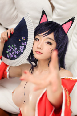 kouymahentai:  Cosplay/Porn - League of Legends, Ahri All my