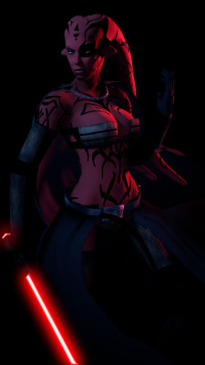 1kmspaint:  Pose of kp0988s Darth Talon model I had kicking around