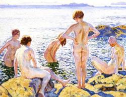 artist-rysselberghe: Bathers, 1920, Théo van Rysselberghe Medium: