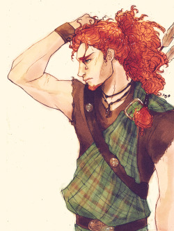 mabychan:  Male version of Merida (the brave)  