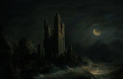 scribe4haxan:  Ruins of a Castle by Moonlight ~ by Abraham Pether…
