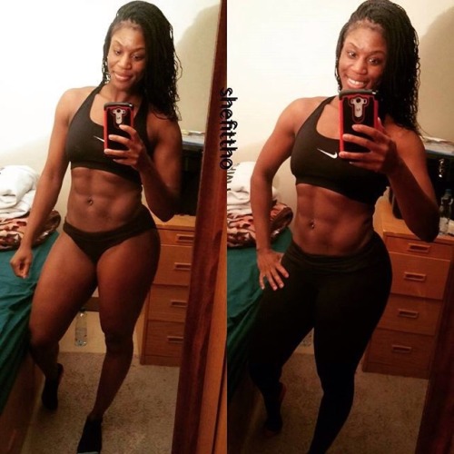 fit-black-girls:  Because creamy cocoa fitness goddesses are real. I seen one with my own eyes. #happyhumpday #shefittho #muscles #curves and a lot of #sugar  via ✨ @padgram ✨(http://dl.padgram.com)https://www.instagram.com/p/BBU1vyAsE16/