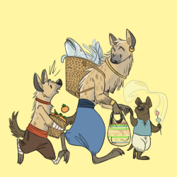 thesoupistoohot:i wanted to draw a little gnoll family that might