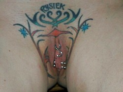 pussymodsgaloreRYSIEK has HCH and VCH piercings with rings, and