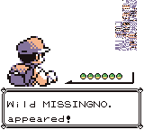 retrogamingblog: Missingno’s appearance in Pokemon Red and