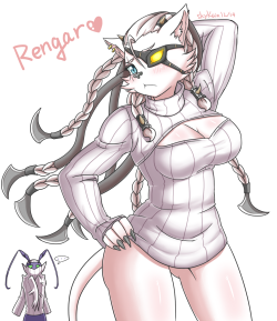 league-of-legends-sexy-girls:  [LOL]Rengar and sweater by SkyKain
