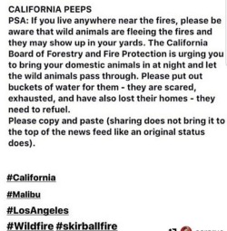 weavemama:spreading this around bc the fires are expected to