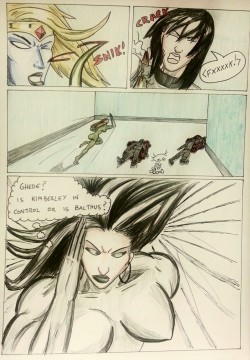 Kate Five vs Symbiote comic Page 112  Kimmy’s getting away!