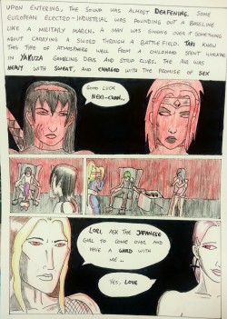 Kate Five vs Symbiote comic Page 75  Nexi sees a guy having some
