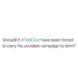 As much as I dislike Trump, I’m happy to see #TedCruz out