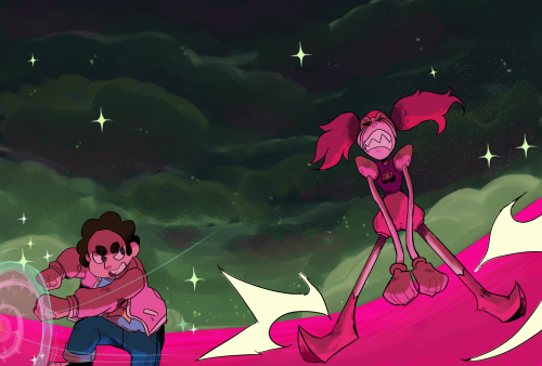 puppylio:  never posted this here!  Spinel vs steven fight it