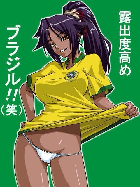 oppai-okami:  Top 3 Dark Skin Anime Girls 1. Ingrid-Makai Kishi Ingrid 2. Halibel-Bleach 3.Yoruichi-Bleach What do you guys think? 