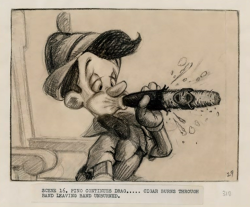 cartoonheroinenamednikki:  The storyboard art for Pinocchio’s “big