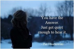 Your thoughts dwell in silence