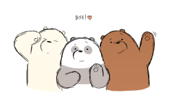 dannyducker:  so today was my last day on we bare bears! i’m