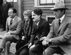 Douglas Fairbanks, Mary Pickford, Charlie Chaplin, and D. W.