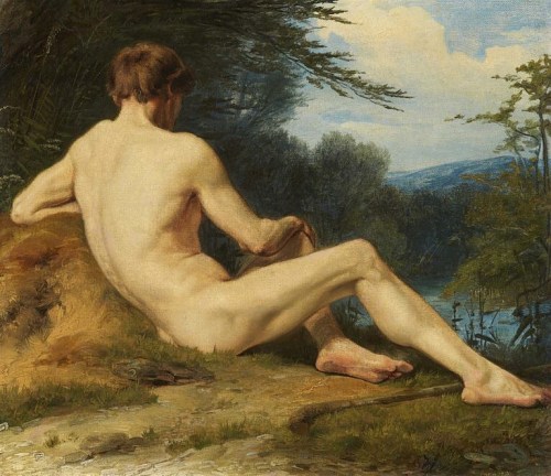 antonio-m:  “Resting Male Nude”, c.1891, by Otto Greiner