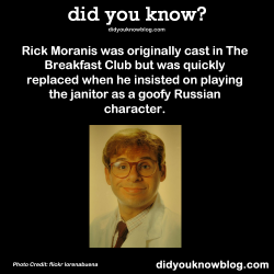 did-you-kno:  Rick Moranis was originally cast in The Breakfast