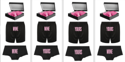 beyonceinfo:  New “MINE AND YOURS” underwear set box available