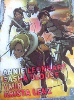  Preview of Annie, Sasha, Ymir, and Krista/Historia in new SnK