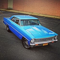 muscle-cars-fan:  @turbo_67_nova Twin-Turbo 1967 Chevrolet Nova