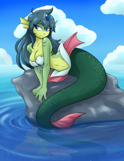 ambris:  May Patreon - Giga Mermaid Pin-up The Giga Mermaid from