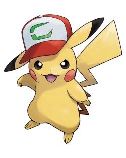 corsolanite:  High quality official artwork of Movie Cap Pikachu