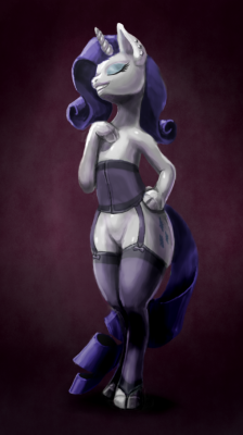 theponyartcollection:  Rarity by ~Dvorgaz  Oh wow… @w@