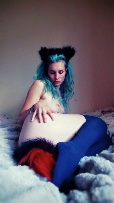 luckyharpy:  Blues & Pinks Ears & Fur Me. 