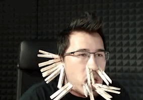 merkiplier:  Impossible Let’s Play: Clothespin Challenge (x)  “Is this my life now? This is what I do on the internet.” 